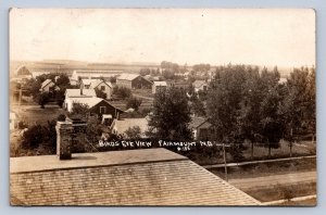 J90/ Fairmount North Dakota RPPC Postcard c1910 Birdseye Homes 655