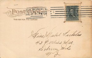 NEW BRUNSWICK NEW JERSEY~RUTGERS COLLEGE~1906 POSTCARD