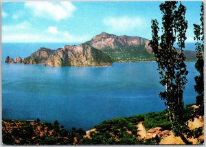 The Isle Of Capri As Seen From The Sorrentine Peninsula (Massalubrense) Postcard