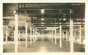Camp Waldron Mess Hall Interior, Farragut, Idaho Vintage RPPC