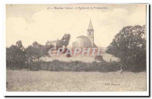 Roche Old Postcard L & # 39eglise and presbytery