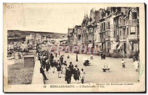 Old Postcard Mers Les Bains L & # 39Esplanade