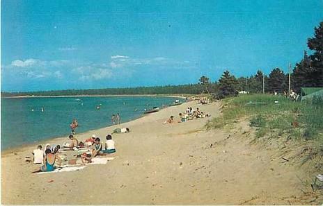 Beach Scene at Wilderness State Park Mackinaw City Michigan