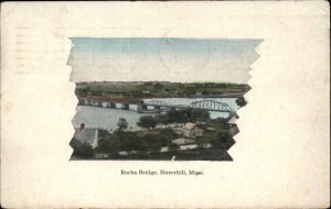 Haverhill Massachusetts MA Birdseye View c1900s-10s Postcard