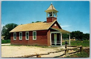 Vtg Abilene Kansas KS Little Red School House 1960s View Old Postcard