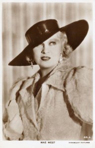 Mae West Paramount Pictures Movie Film Star Real Photo Postcard