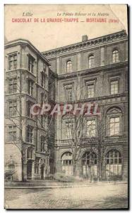 Old Postcard The Palais Rihour And The Chocolate Mayor De La Grande Trappe Mo...