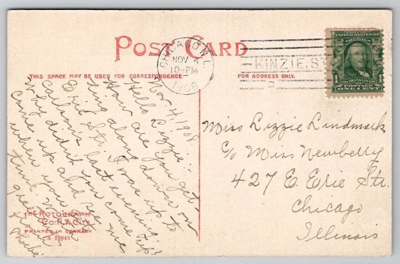 Chicago IL Pavilion Jackson Park Postcard E26