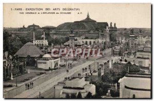 Old Postcard Paris Exposition Internationale des Arts Decoratifs General view...