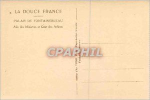 Postcard Old Palace of Fontainebleau La Douce France Wing of Ministers and Co...