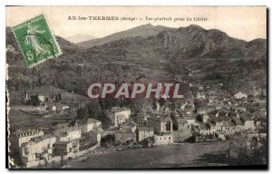 Postcard Old Ax les Thermes Ariege view genera