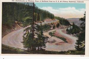 Colorado Swtchbacks On Western Slope Of Berthoud Pass On U S 40