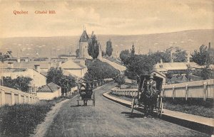 Horse & Buggy Citadel Hill Quebec Canada 1910c postcard