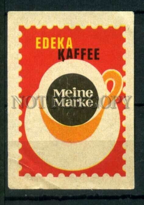 500483 EDEKA coffee ADVERTISING Vintage match label