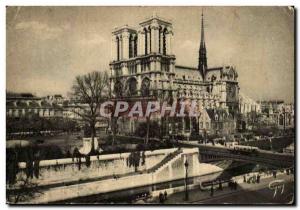 Old Postcard Paris Notre Dame