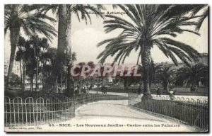 Old Postcard Nice New Gardens Casino between Palms