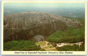 M-1662 Aerial View of Unfinished Confederate Memorial on Stone Mountain