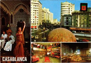 CPM AK MAROC CASABLANCA Divers aspects. Place Mohammed V (67393)