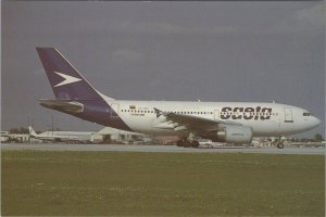 Aviation Postcard - Saeta HC-BSF A310 Aeroplane at Miami Airport RR17065