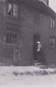 Piddinghoe Newhaven Sussex Pillar Letter Box Real Photo Postcard