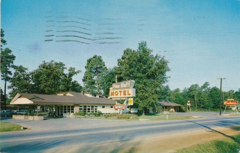 Pine Bluff Motel and Plantation Embers Restaurant AR, Arkansas - pm 1962