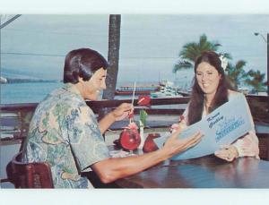 Unused Pre-1980 KONA GALLEY RESTAURANT Kailua-Kona Hawaii HI v6639