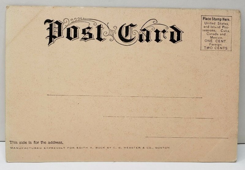 The Old First Church Concord Massachusetts c1905 Postcard B13