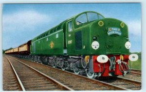 Railroad Train THE MASTER CUTLER Pullman Express UK England ~ Salmon Postcard