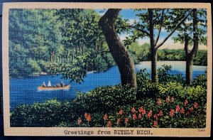 Vintage Postcard 1930-1945 Greetings from Bitely, Michigan