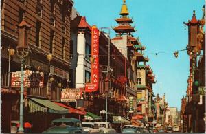 Grant Avenue Chinatown San Francisco CA California UNUSED Postcard D98