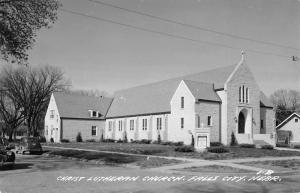 Falls City Nebraska Christ Lutheran Church Real Photo Antique Postcard K13651