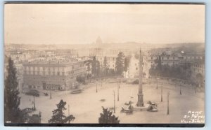 RPPC ROMA Rome St. Peters from Villa Borghese 1912 ITALY Postcard