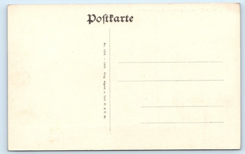 STUTTGART Schlossplatz mit altem Schloss GERMANY Postcard