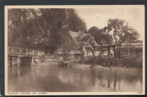 Suffolk Postcard - Flatford. Cottage Tea Garden  RS18130