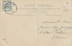 French gentleman New Year greetings postcard 1910