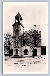 K12/ New Philadelphia Ohio RPPC Postcard c1949 Eagle Hall Built 1871    5