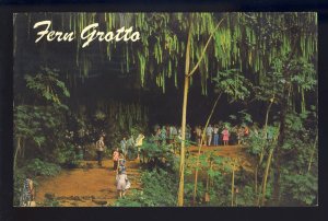 Kauai, Hawaii/HI Postcard, Fern Grotto, Wailua River Boat Tour, 1972!