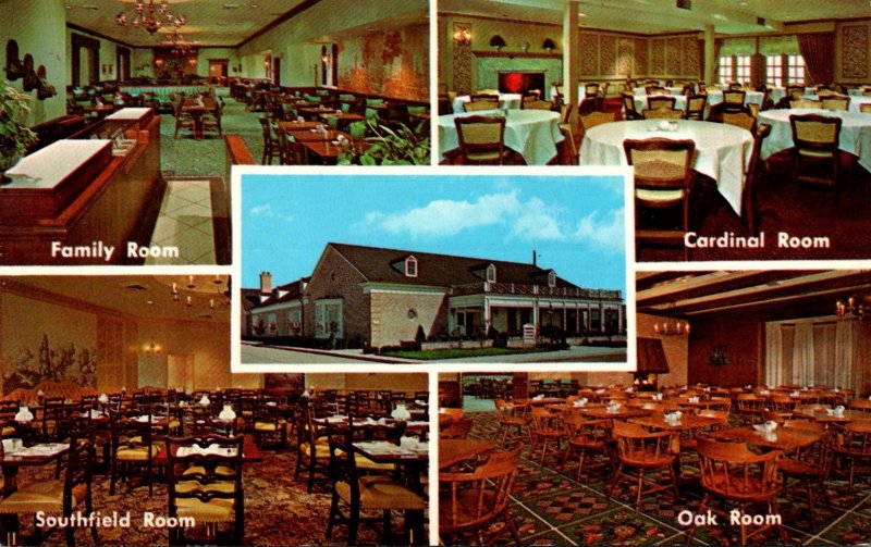 Michigan Oak Park Greenfield's Suburban Restaurant 1969