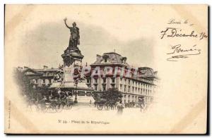 Paris - 10 - Place de la Republique - Old Postcard