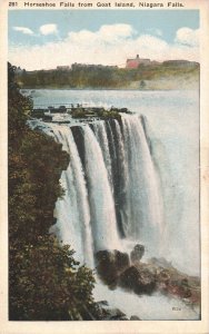 Horseshoe Falls from Goat Island Niagara Falls c.1920's Postcard A265