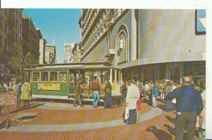 America Postcard - Cable Car Turntable and Market Streets - San Francisco 16265A