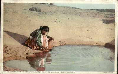 Navajo Indian Bride Gets Water For Wedding Feast Arizona ...