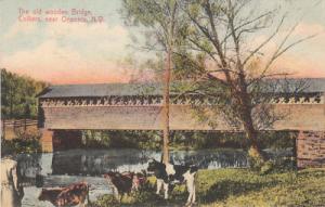 F5821 NY, Colliers Old Wooden Bridge Postcard