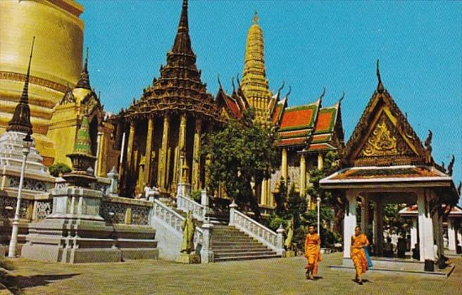 Thailand Bangkok View Of Wat Phra Keo