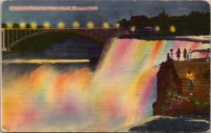 New York Niagara Falls American Falls From Goat Island