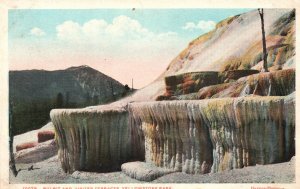 Vintage Postcard Pulpit Terrace Mammoth Hot Springs Yellowstone National Park