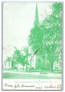 1906 Union Congregational Church Green Bay WI Scarboro ME Posted Postcard
