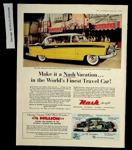 1956 Nash Vacation Car Travel Car Vintage Print Ad 8426