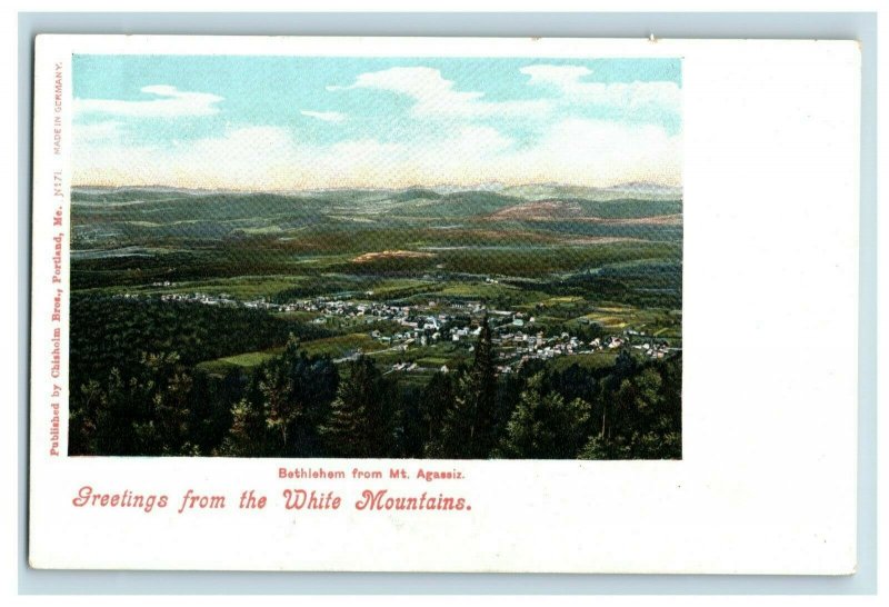 c. 1910 Bethlehem From Mt. Agassiz California Postcard P14 
