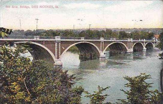 Iowa Des Moines 6th Ave Bridge